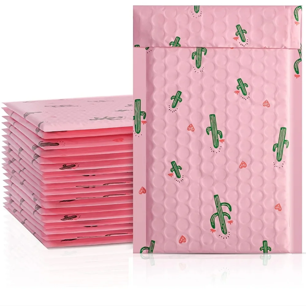 Cute Cactus bubble Polymailer packages